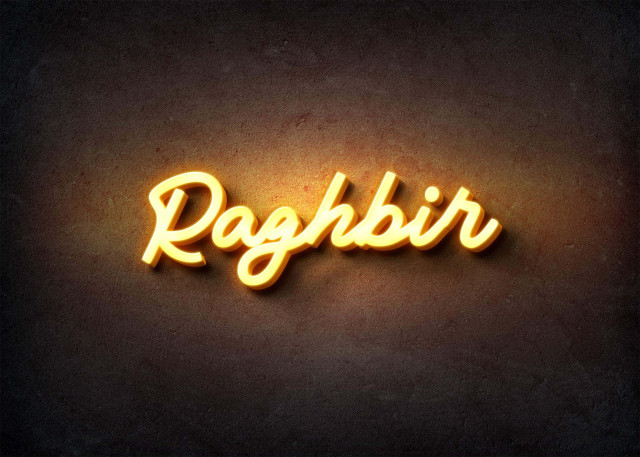 Free photo of Glow Name Profile Picture for Raghbir