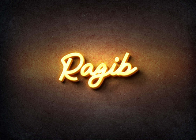 Free photo of Glow Name Profile Picture for Ragib