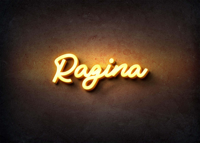 Free photo of Glow Name Profile Picture for Ragina