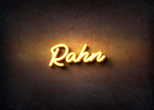 Free photo of Glow Name Profile Picture for Rahn