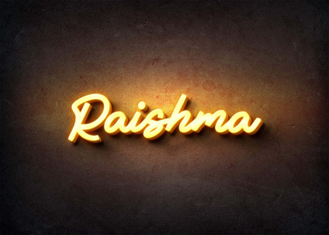 Free photo of Glow Name Profile Picture for Raishma