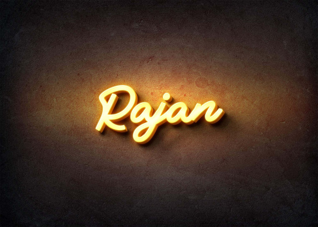Free photo of Glow Name Profile Picture for Rajan