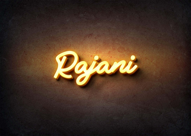 Free photo of Glow Name Profile Picture for Rajani