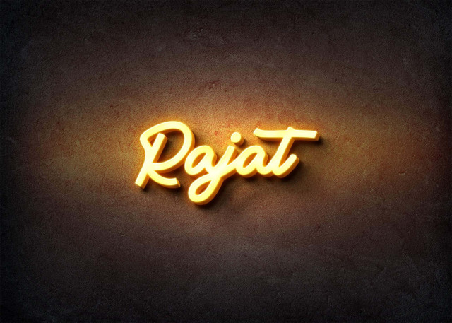 Free photo of Glow Name Profile Picture for Rajat