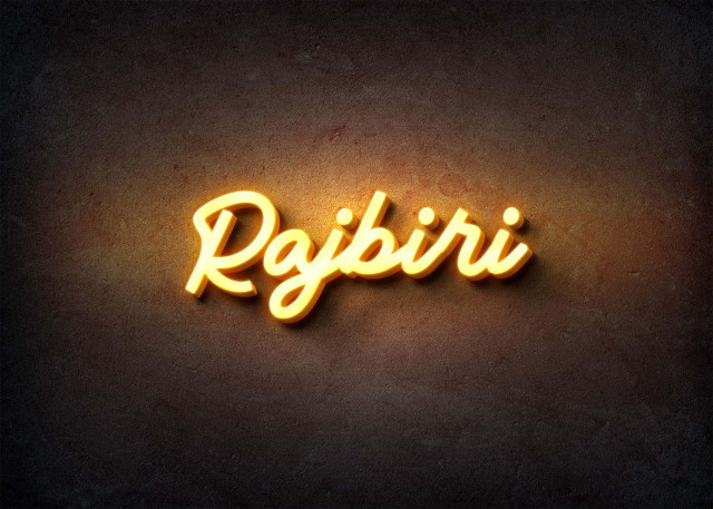 Free photo of Glow Name Profile Picture for Rajbiri