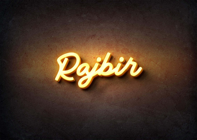 Free photo of Glow Name Profile Picture for Rajbir