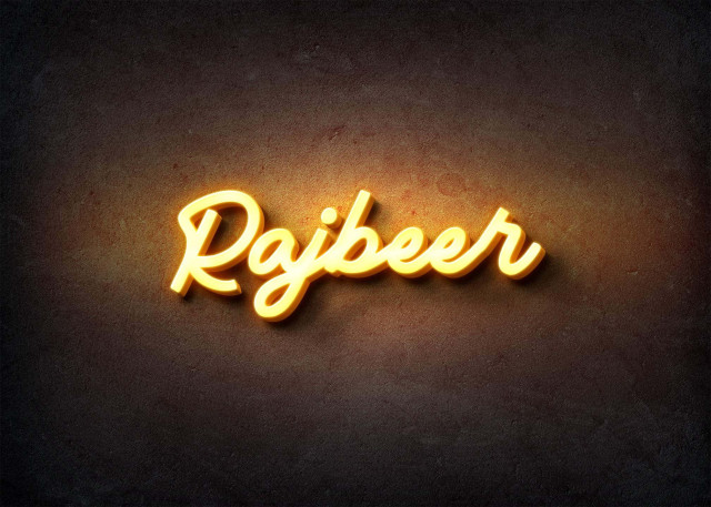 Free photo of Glow Name Profile Picture for Rajbeer