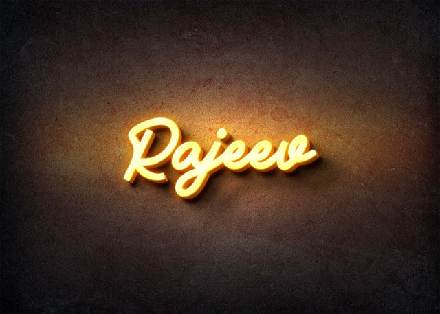 Free photo of Glow Name Profile Picture for Rajeev