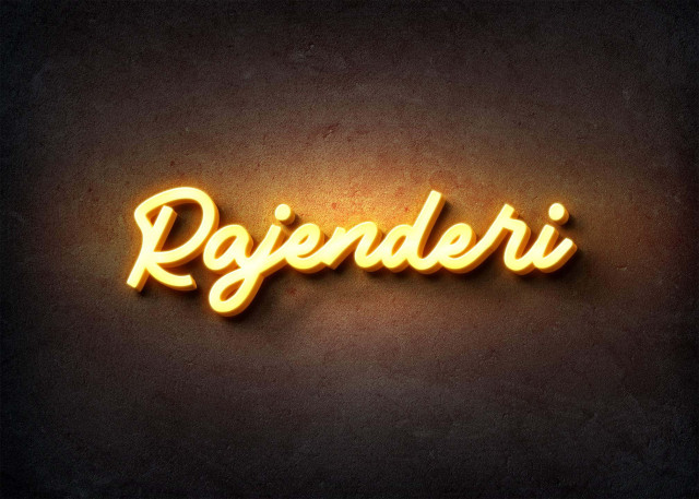 Free photo of Glow Name Profile Picture for Rajenderi
