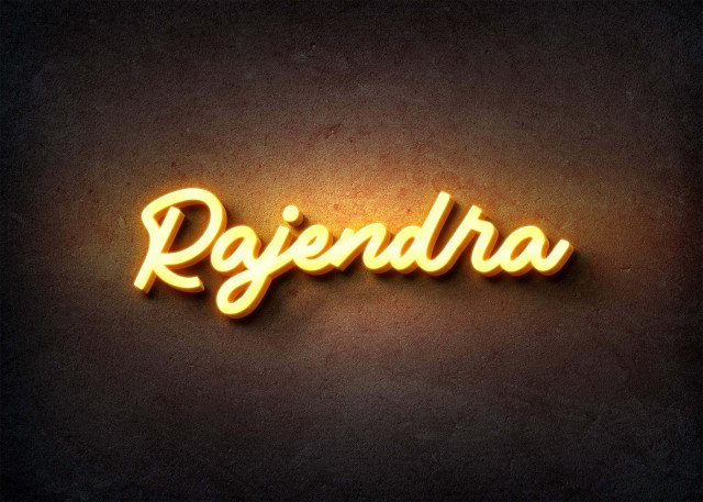 Free photo of Glow Name Profile Picture for Rajendra