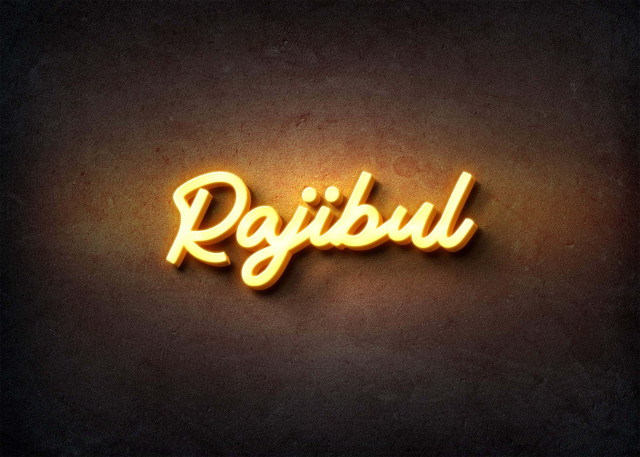 Free photo of Glow Name Profile Picture for Rajibul