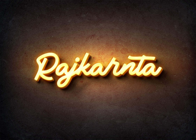 Free photo of Glow Name Profile Picture for Rajkarnta