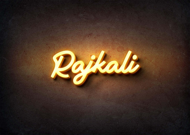 Free photo of Glow Name Profile Picture for Rajkali