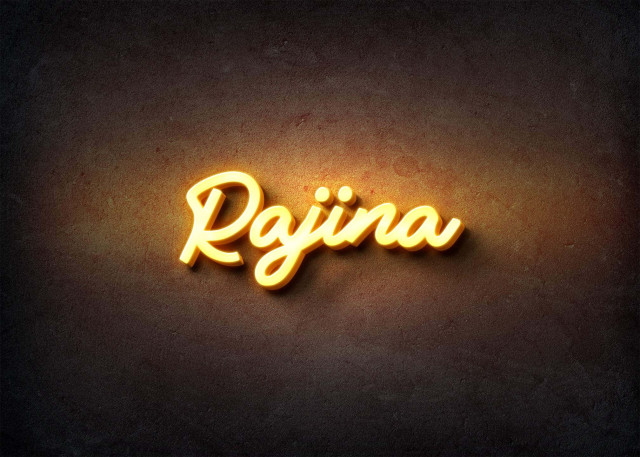 Free photo of Glow Name Profile Picture for Rajina