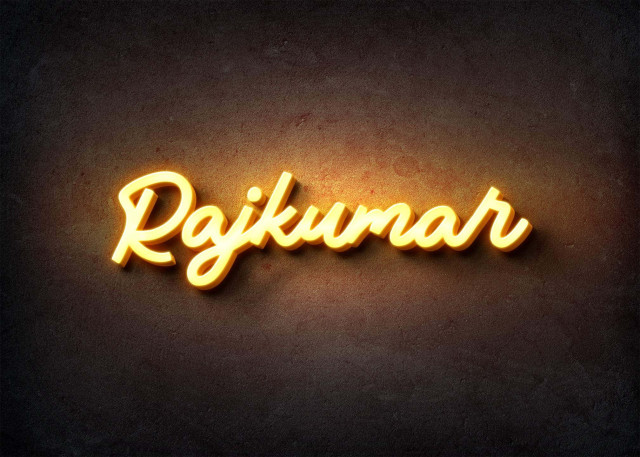 Free photo of Glow Name Profile Picture for Rajkumar