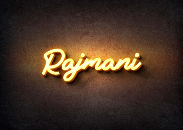 Free photo of Glow Name Profile Picture for Rajmani