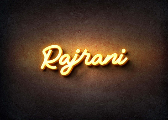 Free photo of Glow Name Profile Picture for Rajrani