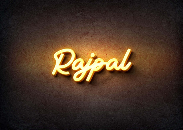 Free photo of Glow Name Profile Picture for Rajpal