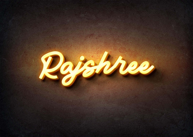 Free photo of Glow Name Profile Picture for Rajshree