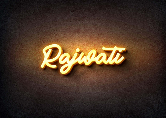 Free photo of Glow Name Profile Picture for Rajwati