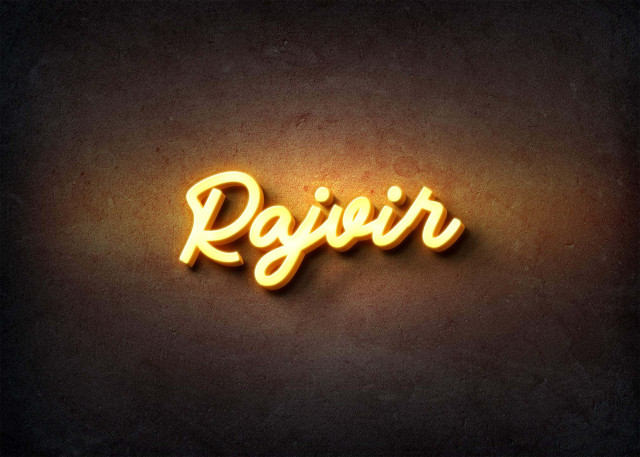 Free photo of Glow Name Profile Picture for Rajvir