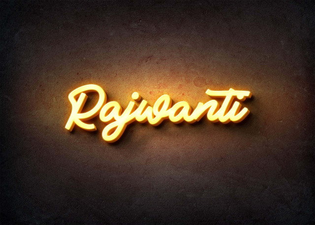 Free photo of Glow Name Profile Picture for Rajwanti