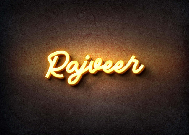 Free photo of Glow Name Profile Picture for Rajveer