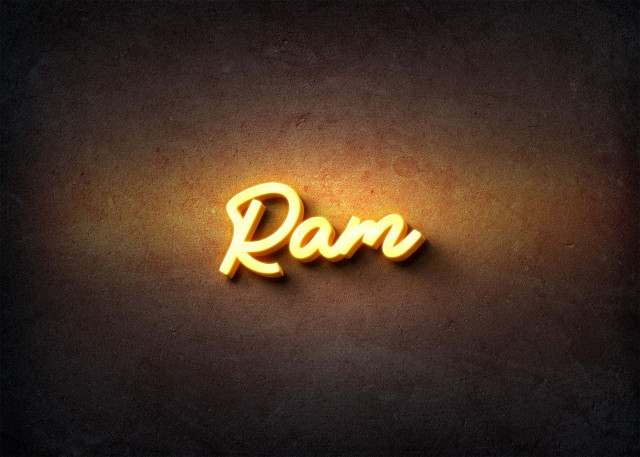 Free photo of Glow Name Profile Picture for Ram