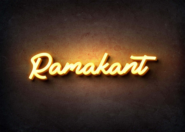 Free photo of Glow Name Profile Picture for Ramakant