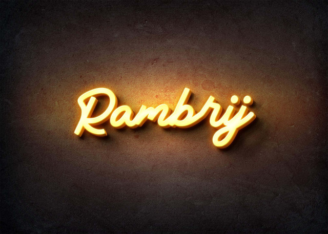 Free photo of Glow Name Profile Picture for Rambrij