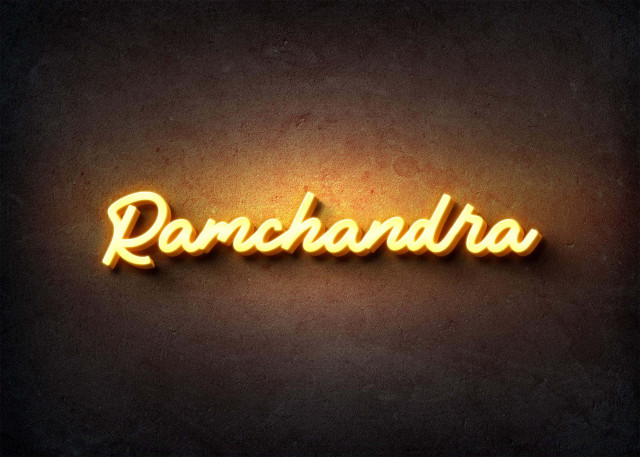 Free photo of Glow Name Profile Picture for Ramchandra