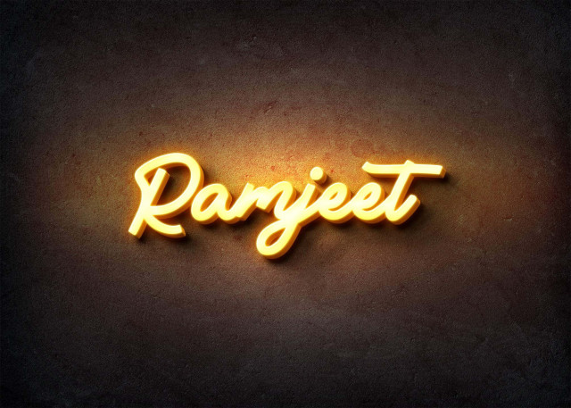 Free photo of Glow Name Profile Picture for Ramjeet