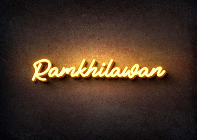 Free photo of Glow Name Profile Picture for Ramkhilawan