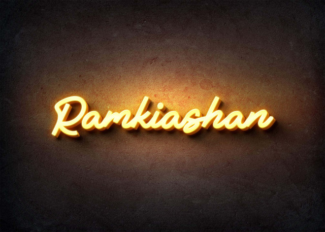 Free photo of Glow Name Profile Picture for Ramkiashan