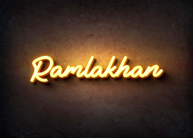 Free photo of Glow Name Profile Picture for Ramlakhan