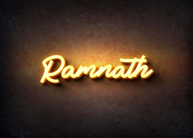 Free photo of Glow Name Profile Picture for Ramnath