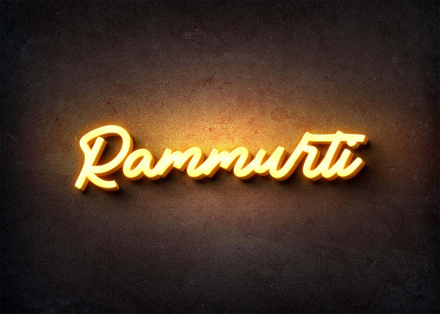 Free photo of Glow Name Profile Picture for Rammurti