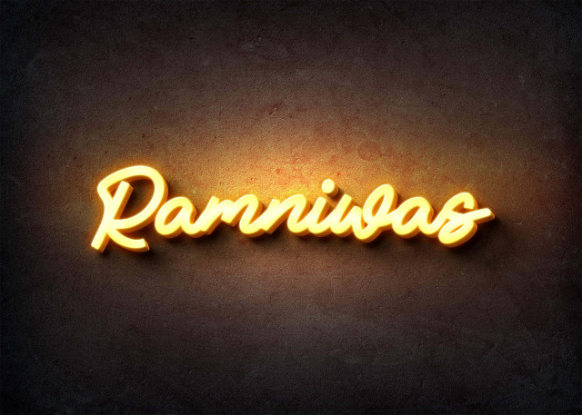 Free photo of Glow Name Profile Picture for Ramniwas