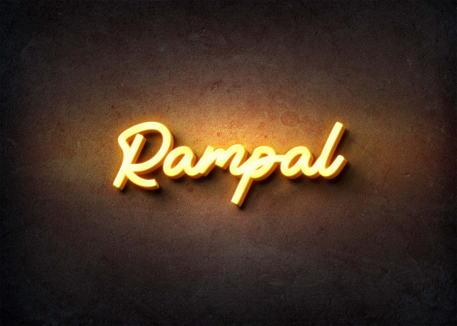 Free photo of Glow Name Profile Picture for Rampal