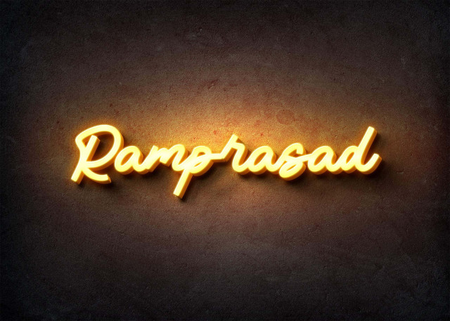 Free photo of Glow Name Profile Picture for Ramprasad