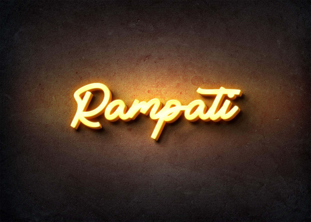 Free photo of Glow Name Profile Picture for Rampati