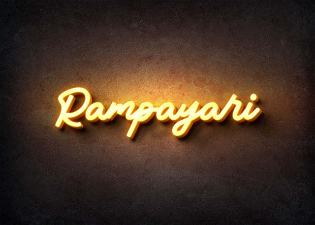 Free photo of Glow Name Profile Picture for Rampayari