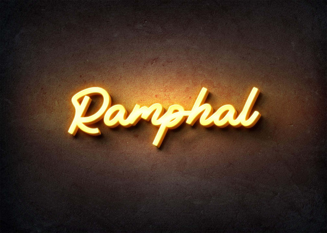 Free photo of Glow Name Profile Picture for Ramphal