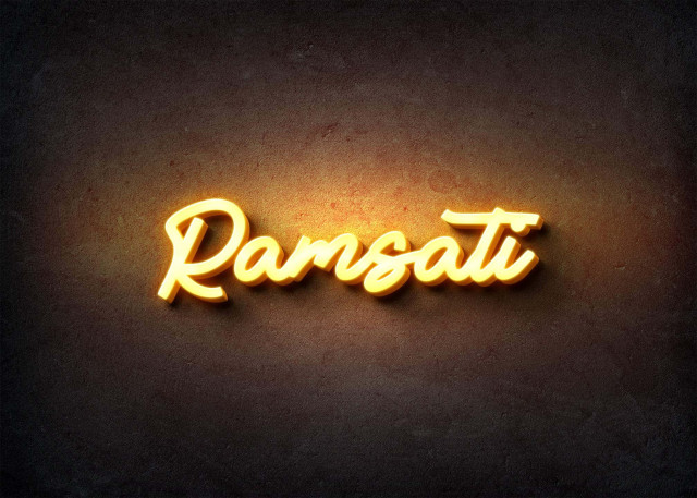 Free photo of Glow Name Profile Picture for Ramsati