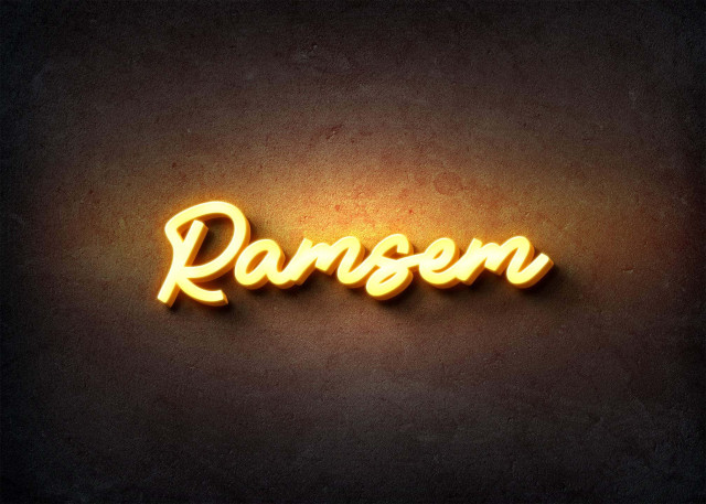 Free photo of Glow Name Profile Picture for Ramsem