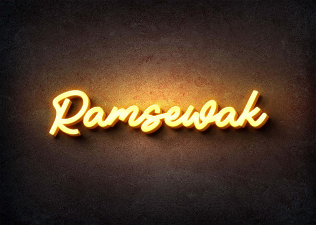 Free photo of Glow Name Profile Picture for Ramsewak