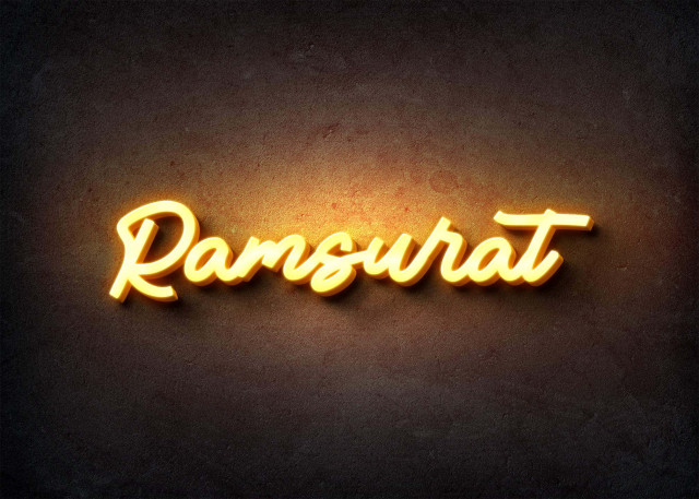 Free photo of Glow Name Profile Picture for Ramsurat