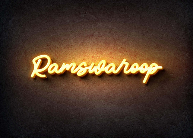 Free photo of Glow Name Profile Picture for Ramswaroop