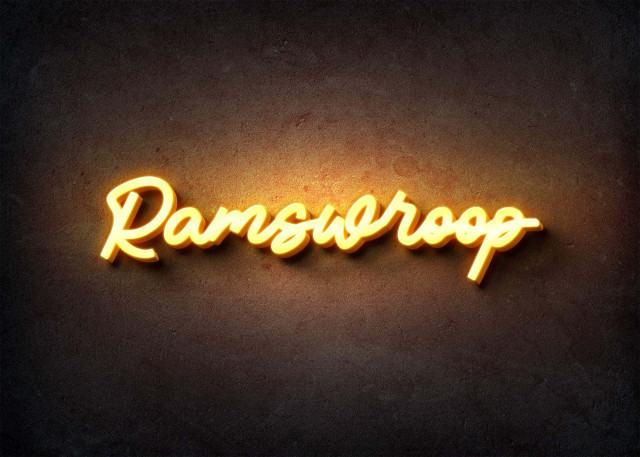 Free photo of Glow Name Profile Picture for Ramswroop