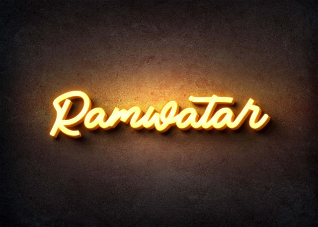 Free photo of Glow Name Profile Picture for Ramwatar